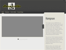 Tablet Screenshot of hampsonlife.com
